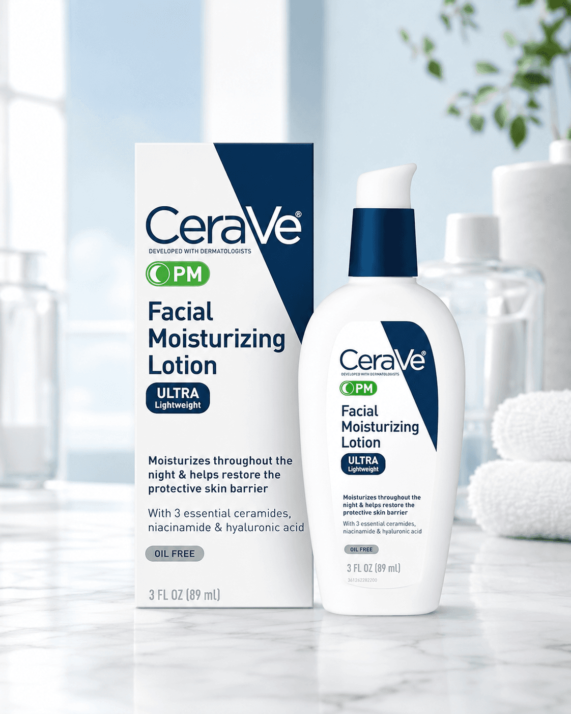 CeraVe PM Facial Moisturizing Lotion