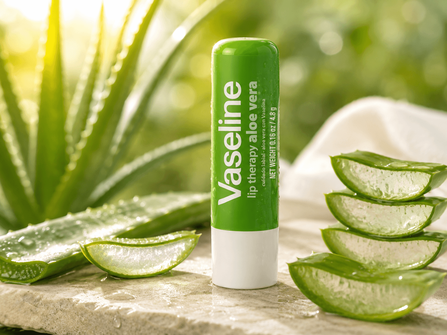 Vaseline Lip w/o Backer Card Aloe